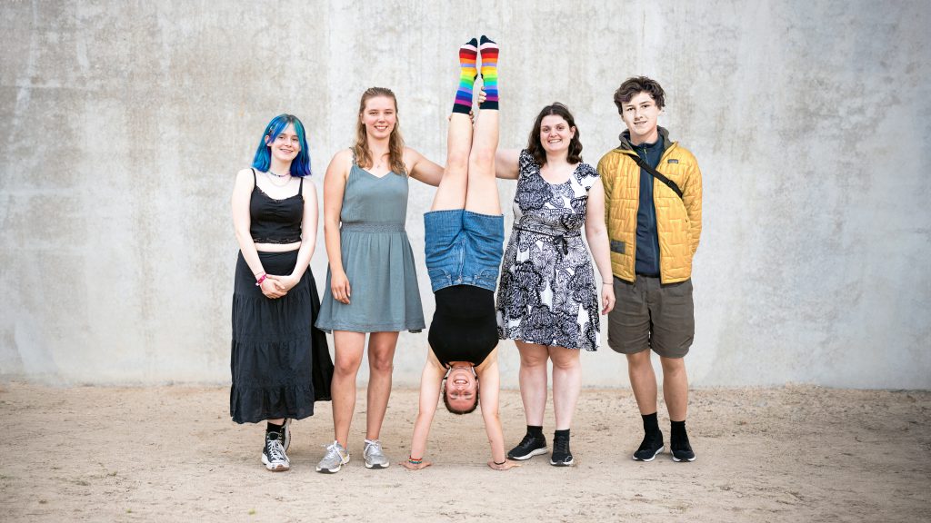 Vorstand des Stadtjugendring Freiburg Louisa Onufrei, Greta Waltenberg, Lisa Groß, Dorothea Schiewer, Kolja Lingsma